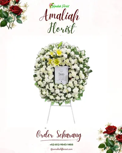 Krans Bunga Duka Cita di Kebasen